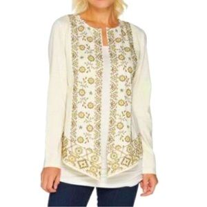 LOGO by Lori Goldstein Cardigan Size S